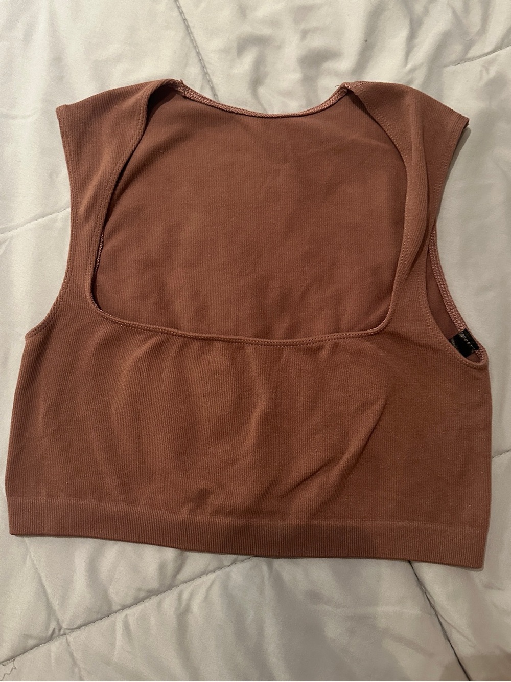 UO Out from Under Ribbed Square Neck Reversible Crop Top